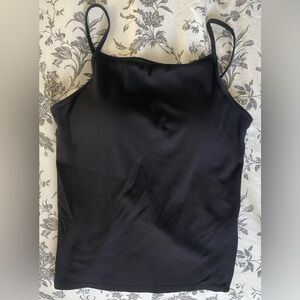 Uniqlo Airism Cropped Bra Camisole - Black